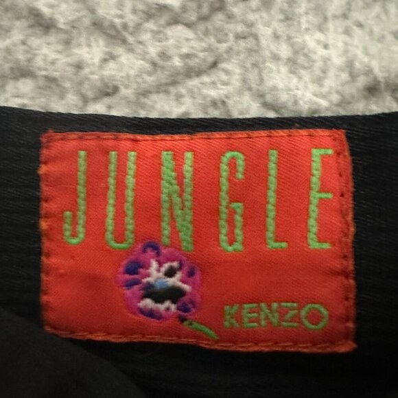 Vintage KENZO Jungle Black‎ Pants High Waist Lined - Picture 10 of 13